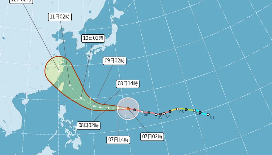 強颱巴威恐南偏登陸東部　最快7/9發布海陸警報