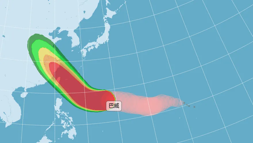 強颱巴威暴風圈預計週五觸台！北部民眾猜測：晚間6點才停班停課