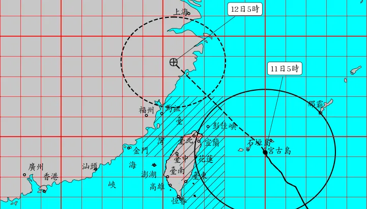 巴威颱風威力驚人！太平山累積雨量破200毫米　蘭嶼颳11級陣風