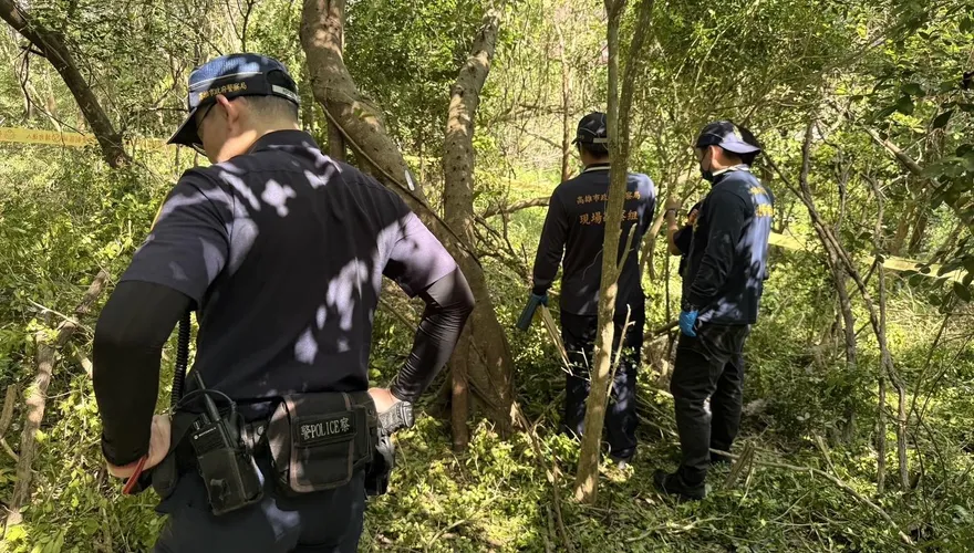 高雄都會公園驚見「人體骨骸」　身分死因待查警封鎖現場