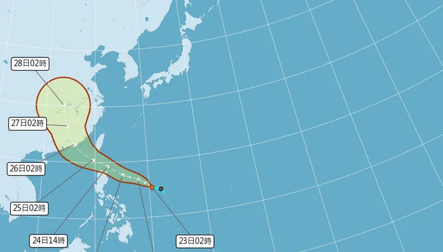 紅霞颱風最快明生成！暴風圈掠過南部海域　週末防豪雨