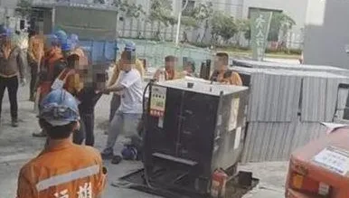 影/台積電南科P9工地出事！包商搶進場爆爭執　揮鐵條互嗆