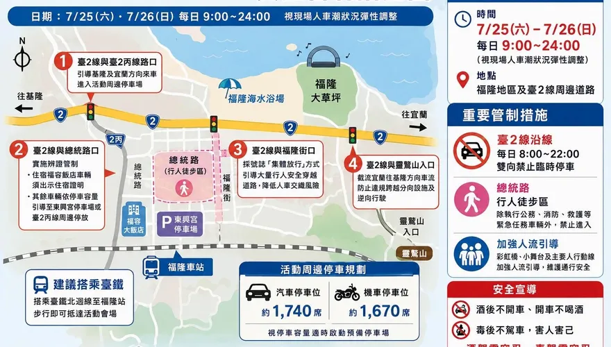 新北河海音樂季明福隆登場　周邊交管資訊一次看