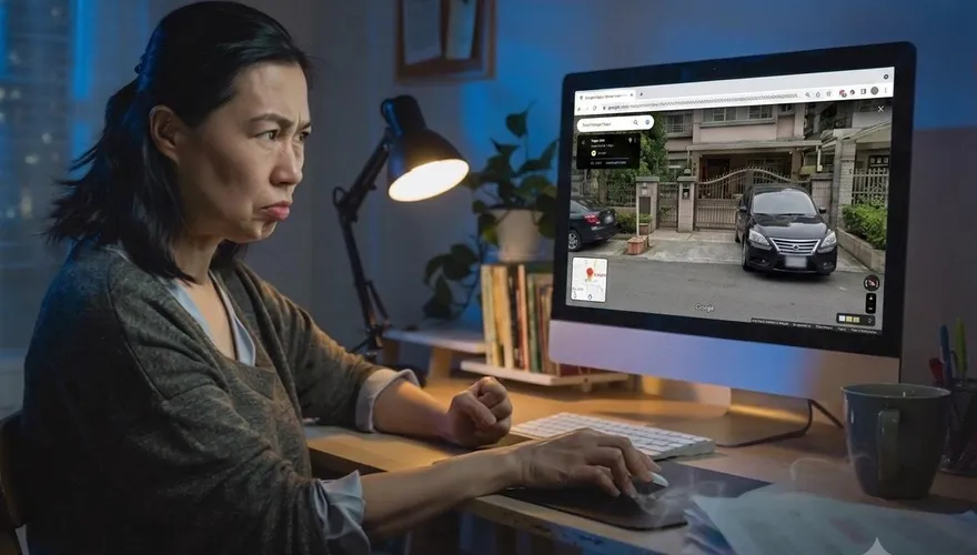 谷歌街景圖助抓姦！宜蘭鐵工廠闆娘怒揭「老公車停小三家門口」