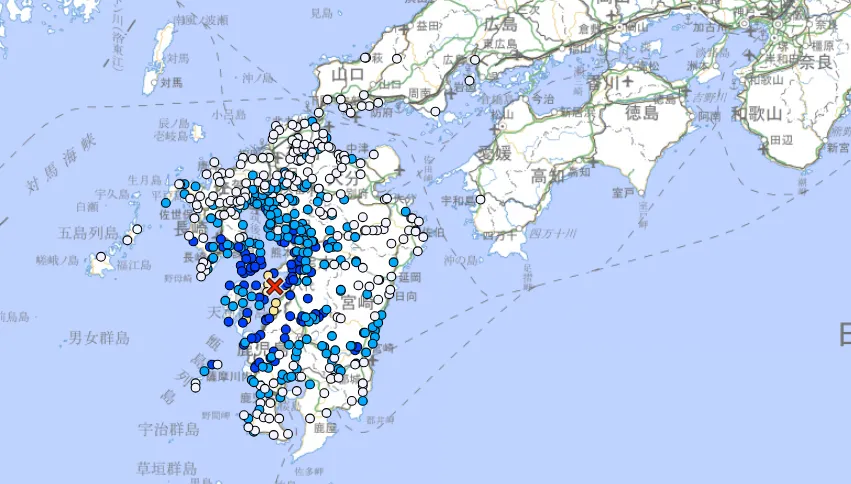 日本又搖！熊本規模5.1地震　九州多地有感