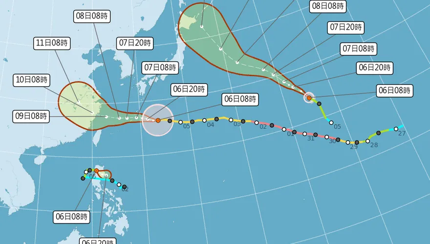 白海豚將掃過北方海面！周末「豪雨炸北台」　最新路徑曝