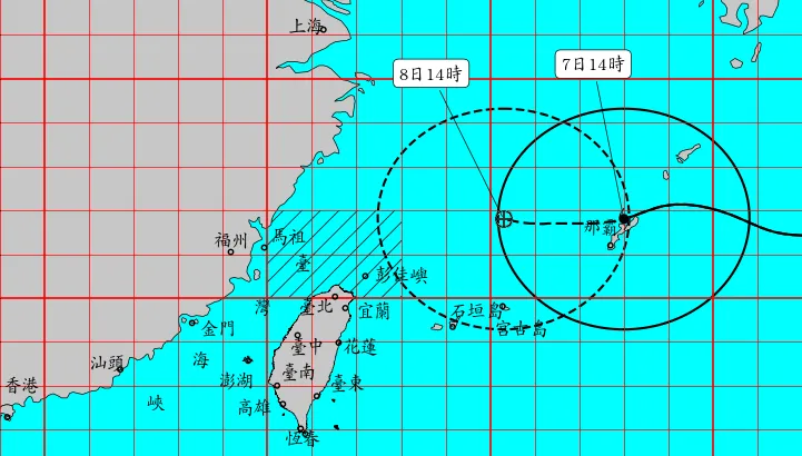 白海豚逼近！13級暴風圈壓境台灣　氣象署14:30發海警