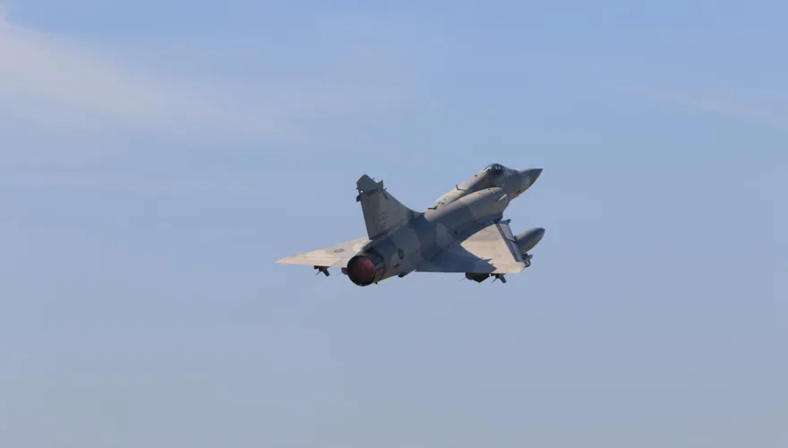 漢光42號空軍戰力恢復　新竹幻象2000戰機呼嘯出擊