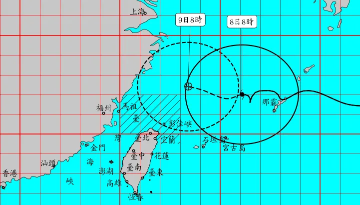 中颱白海豚「今晚到明天」最接近　中部以北防強降雨