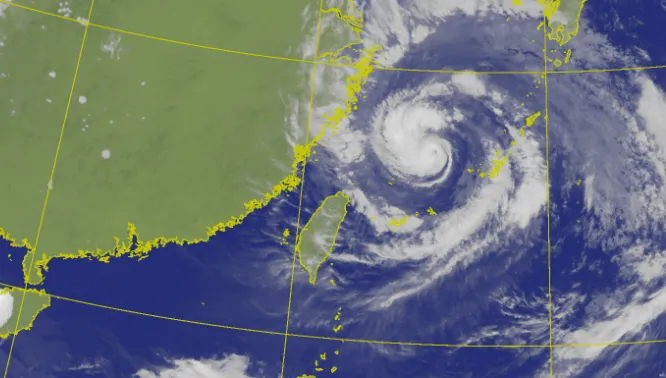 白海豚暴風圈抵家門口！今晚「中、北部山區」恐炸豪雨