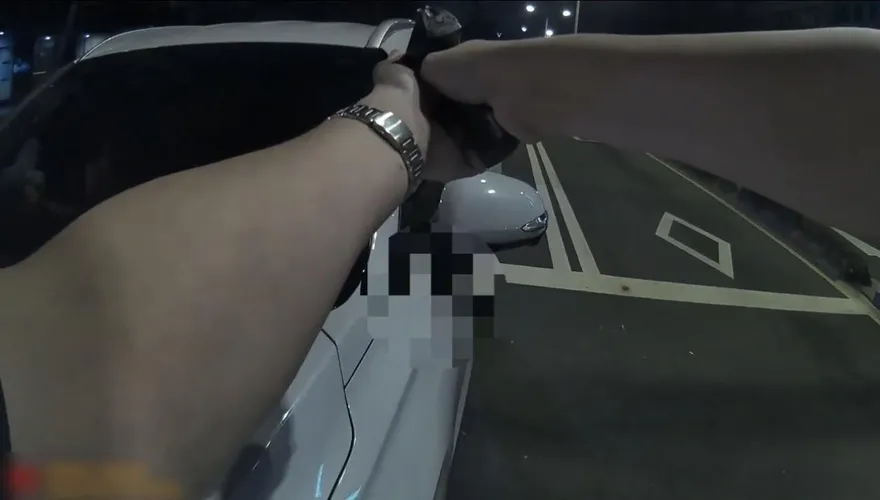 影/北市男酒駕、毒駕還拒檢　警攔車拔槍逮人