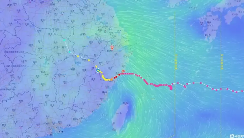 白海豚颱風徘徊浙江！掀「暴雨車輪戰」連炸3天