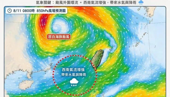 颱風遠離噩夢才開始！「水氣輸送帶」開轟炸中南部