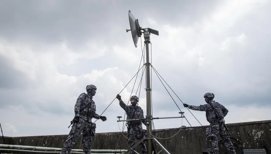 與首都憲兵同步　神秘資通電軍換裝數位城市迷彩服曝光