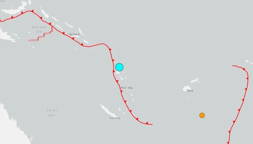 南太平洋島國萬那杜外海爆規模6.1地震　尚無災情傳出