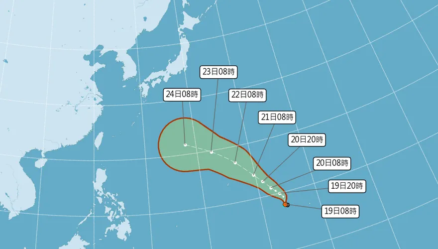 準颱風「沙德爾」最快今生成　AI預測路徑：朝沖繩方向走