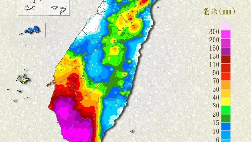 南部雨多到紫爆！明防豪雨以上降雨　週末颱風雨接力