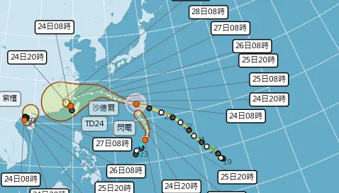 3颱共舞！「閃電」颱風生成了　朝東北方向移動