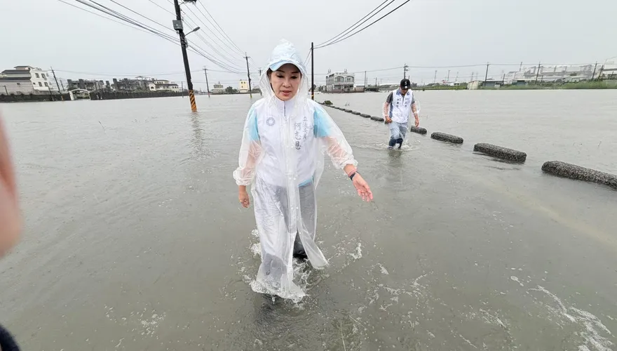 暴雨狂轟柯志恩勘災險受困！國民黨明行動中常會高雄場延期