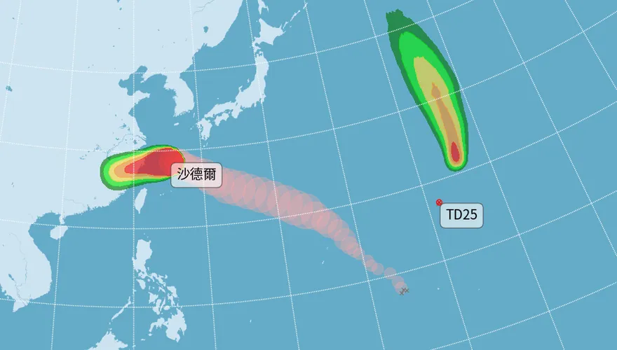 恐雙颱共舞！「艾陶」最快今晚生成　預測路徑曝光