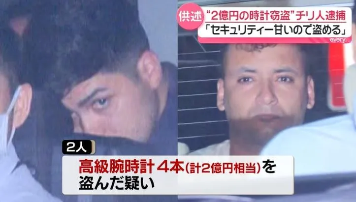 「中野百老匯」2億搶案嫌犯落網　2智利籍觀光客犯案