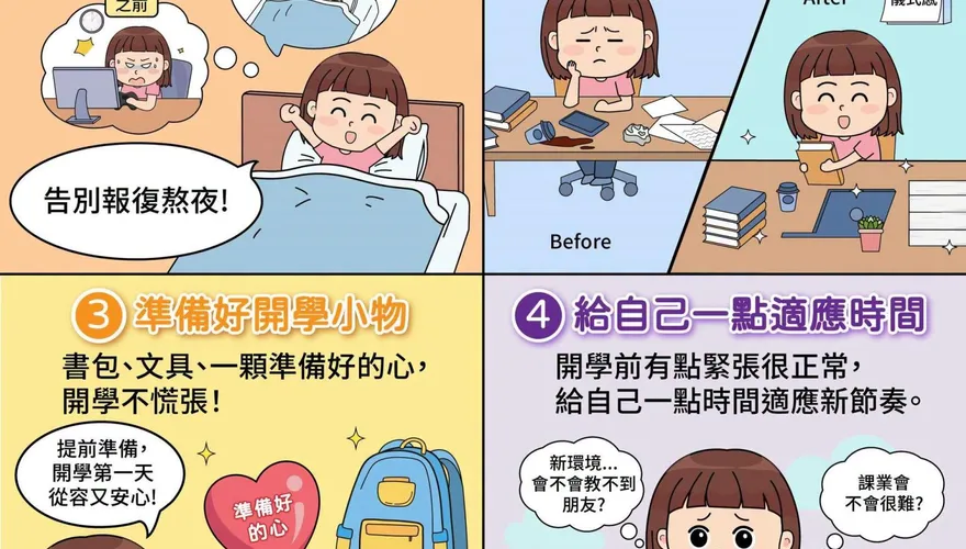 開學倒數了！教育部授「4大收心法」　孩子秒切上學模式