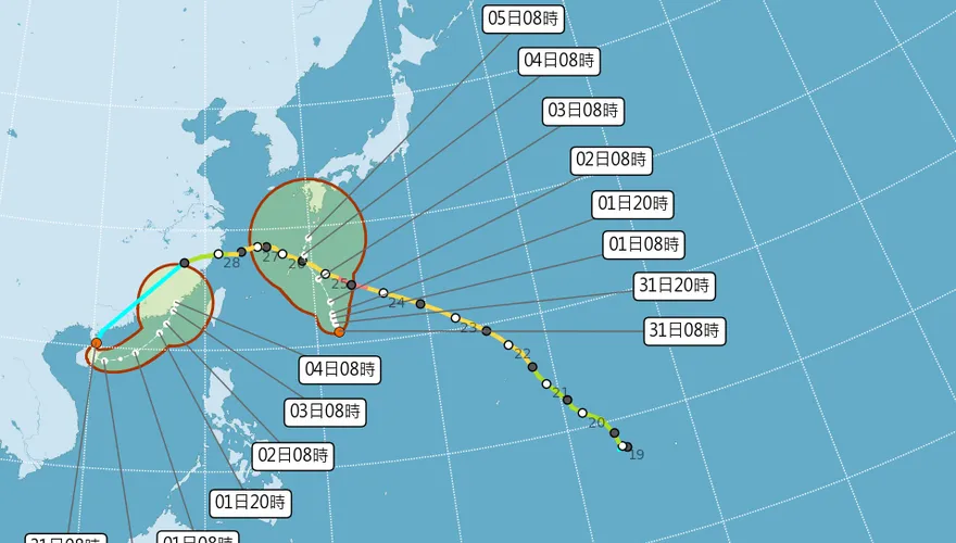 颱風沙德爾不排除復活　氣象署：最快9/1晚間海警