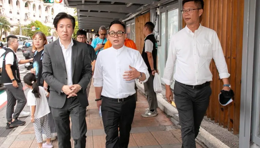 謝國樑今登記拚連任　童子瑋拉張惇涵拋政見牛肉