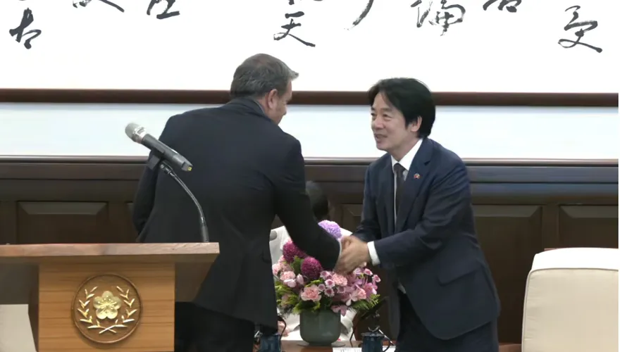 義大利參院副議長錢益友訪台！總統賴清德接見　談及文物借展免扣押