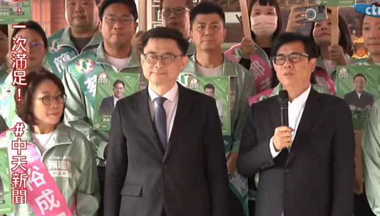 陪賴瑞隆登記參選　陳其邁：選對人才能走對的路