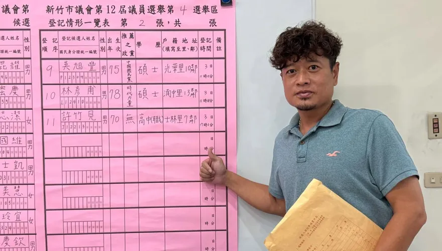棒壇跨足政壇！昔「誠泰三本柱」許竹見重磅宣布：參選新竹市議員