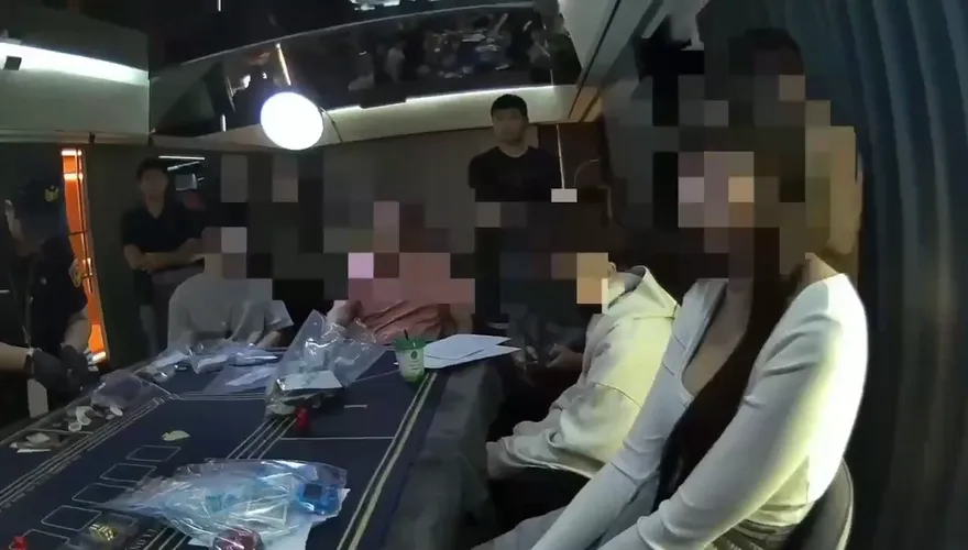 影/沈玉琳內湖豪宅社區藏賭場！辣妹荷官壓陣　警攻堅逮22人