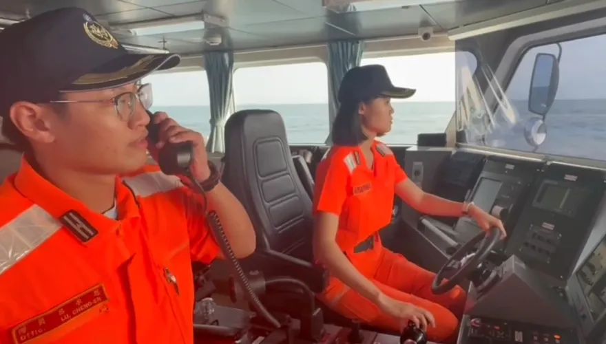 影/陸海警今日二度侵擾金門限制水域！海巡署強勢驅離