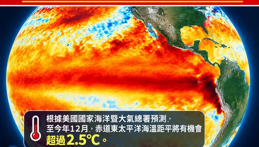 聖嬰秋末達高峰！林得恩曝4特徵：90%創歷史極強