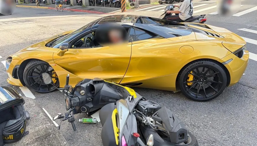 「1768萬麥拉倫」北市路口迴轉撞機車！45歲騎士最新情況曝光