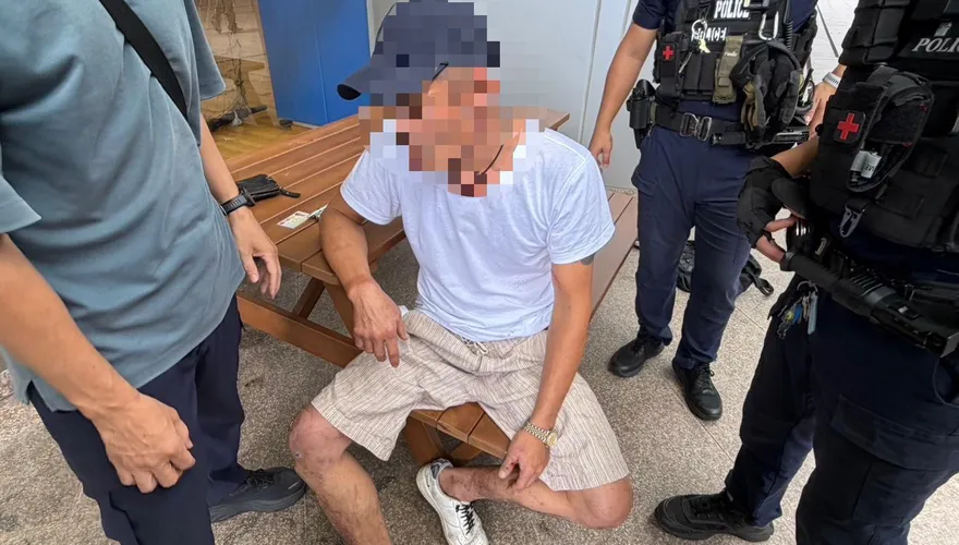 影/淡大驚魂！男持60公分巨剪遊蕩遭逮　竟是盜竊通緝犯