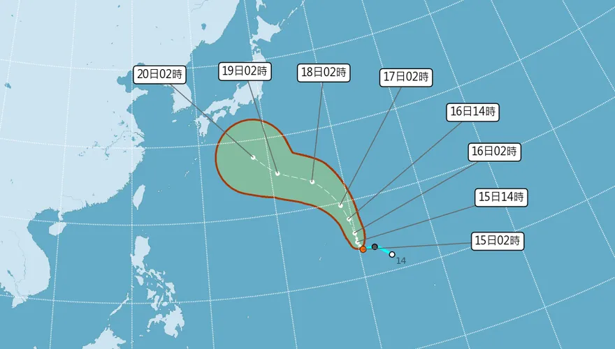 北東迎雨彈！「杜鵑颱風」將生成　預估大迴轉路徑曝