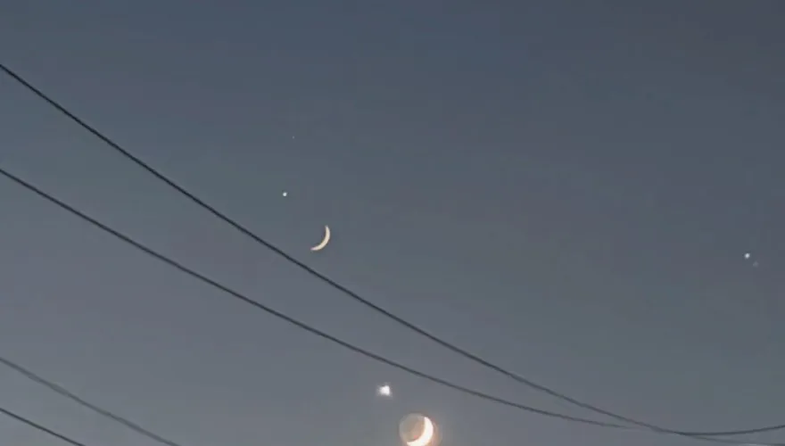 昨晚「金星合月」肉眼可見　絕美畫面曝