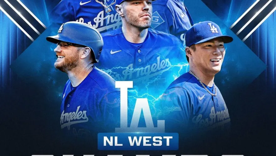 MLB/道奇完成國聯西區5連霸　近14季13度封王
