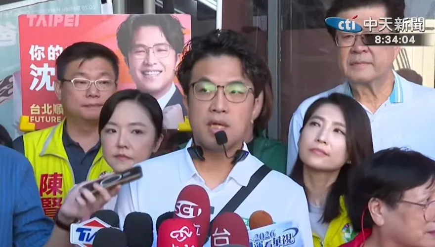 攤商擺文宣竟收公文？沈伯洋質疑蔣市府：螺絲好像鬆了
