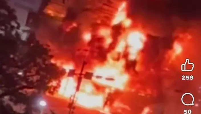 影/台南重大火警「從機車行燒到醫美診所」！烈焰煉獄直擊