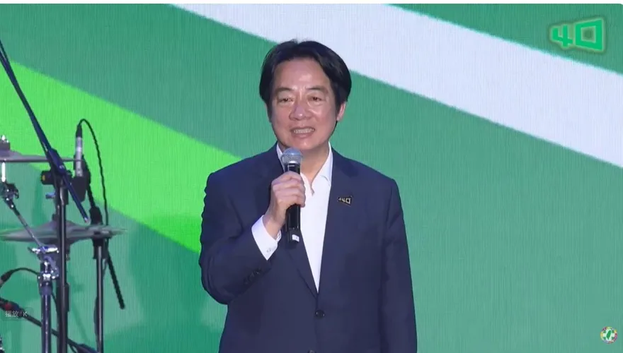 賴清德打破慣例！民進黨慶不搞悲情風 「一首熱血歌」全場瘋狂