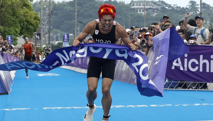 亞運/第1金出爐！日本30歲「紅髮鐵人」助地主5連霸