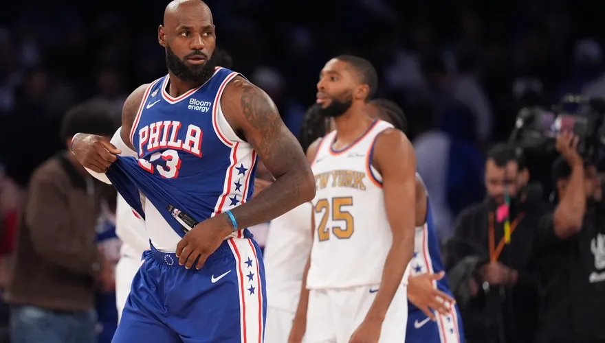 NBA/76人逆轉勝尼克　詹姆斯終於拿下「首秀勝」