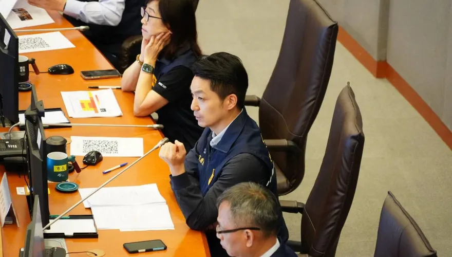 主持薔琵颱風工作會報！蔣萬安：全力守護市民生命財產安全