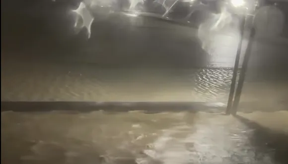 影/薔琵颱風近海持續盤旋！宜蘭雨量驚人　礁溪淹成蓄水池