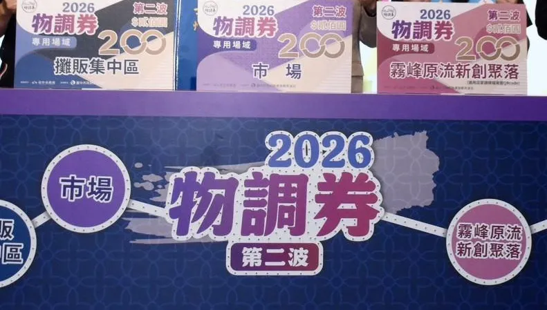 100元換200元！台中「2026物調券」第二波　10/30起連辦3天