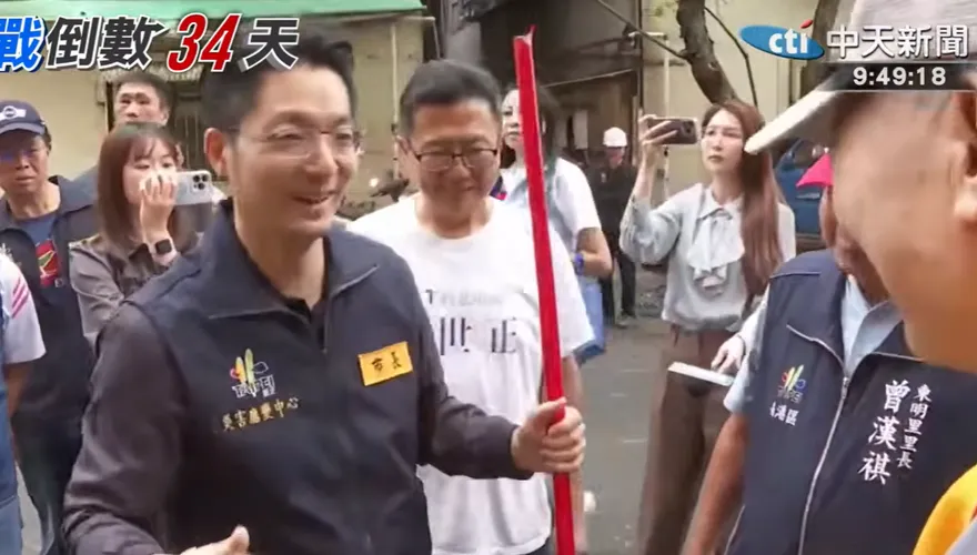 蔣萬安視察遭批擺拍！游淑慧曝內幕　清潔隊長也發聲了