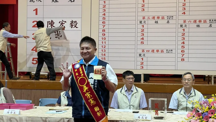 不斷更新/全台縣市長號次抽籤出爐！