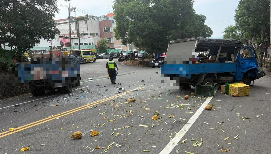 影/彰化重大事故！瓦斯車對撞水果貨車釀1死1重傷